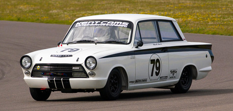 Mark Jones, B&J Racing Lotus Cortina Historic Touring Car